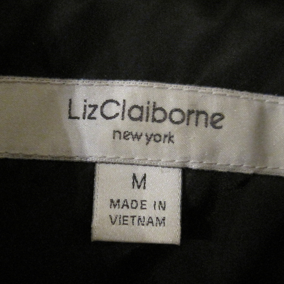 Liz Claiborne Med black quilted Utility Jacket - Picture 2 of 5